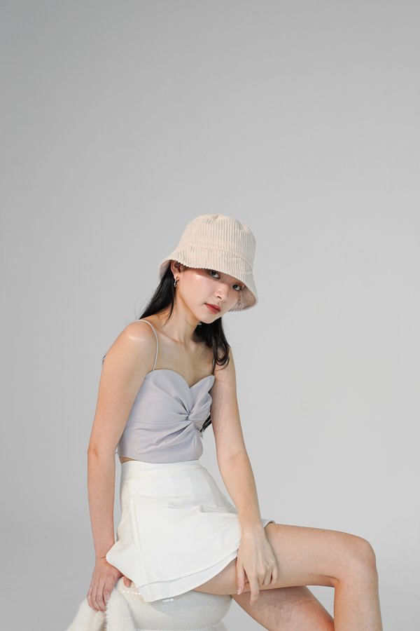 Arista Bow Top in Dusty Lilac
