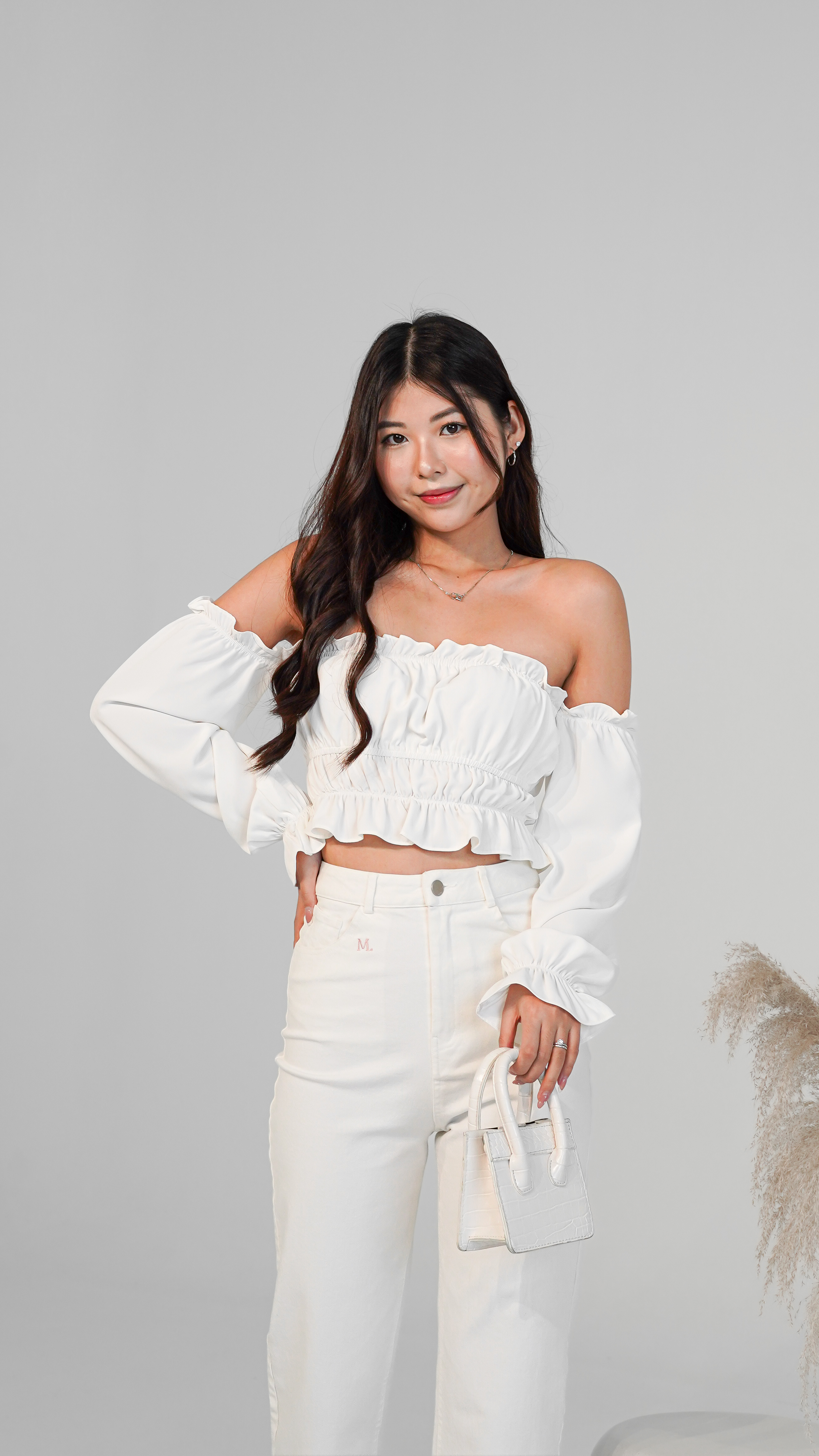 off the shoulder tops white