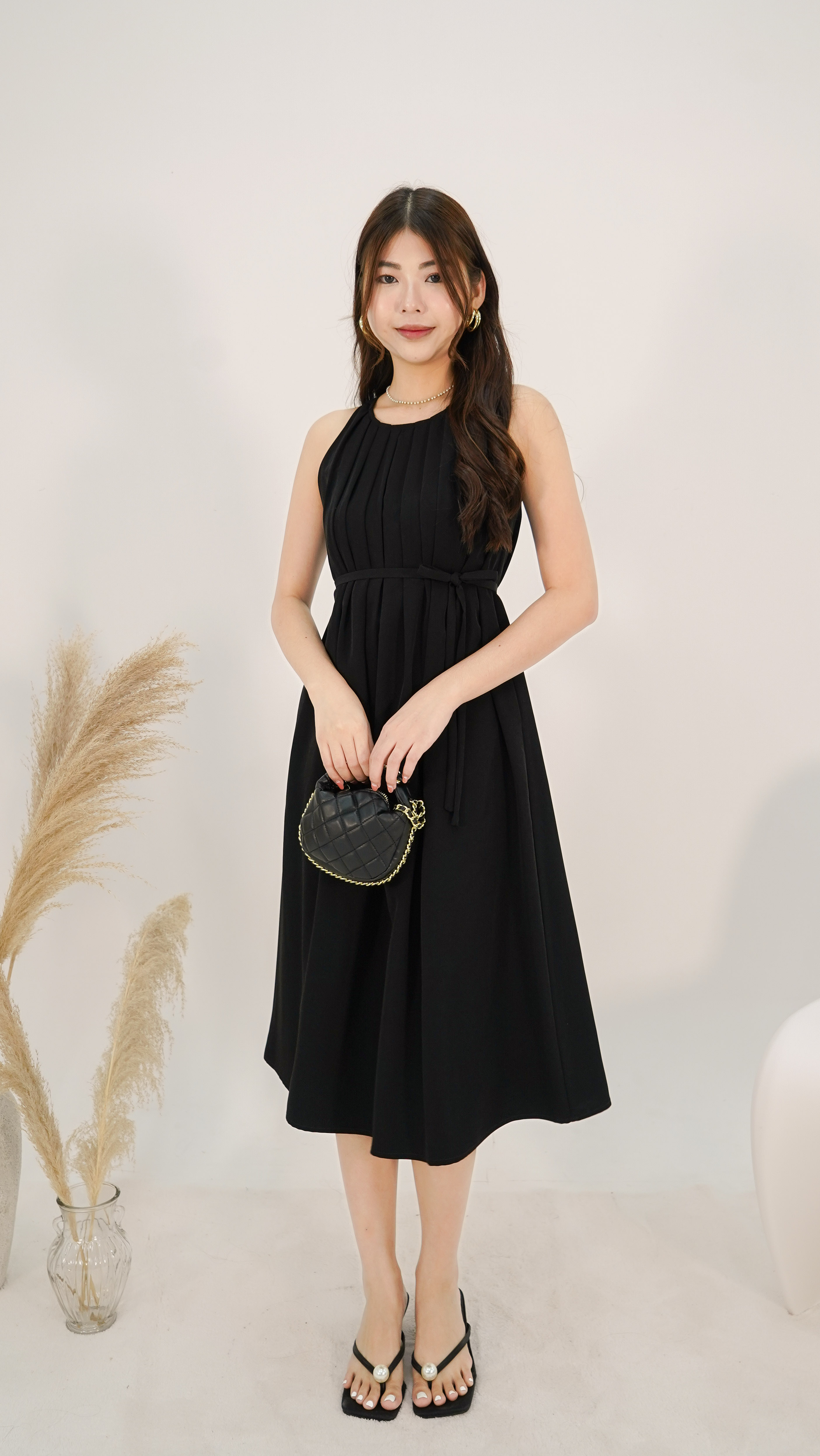 Girls long clearance black dress