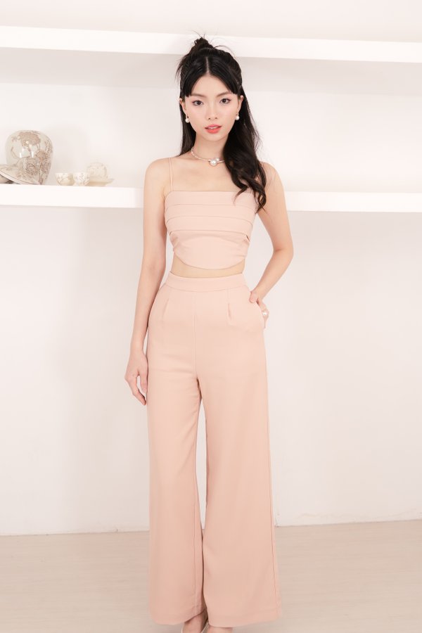 Flo Straight Leg Pants in Nude Pink