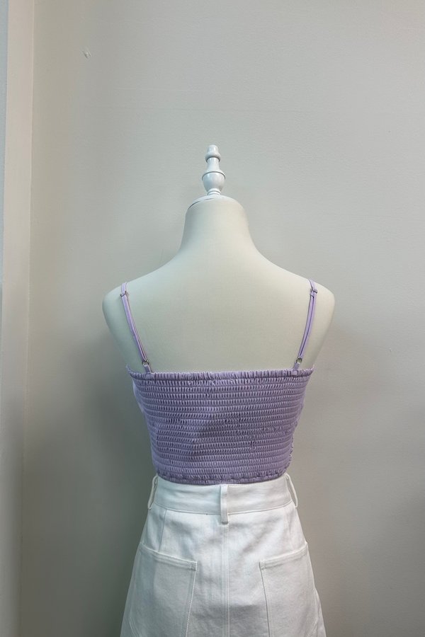 Rylee Smocked Top in Lilac