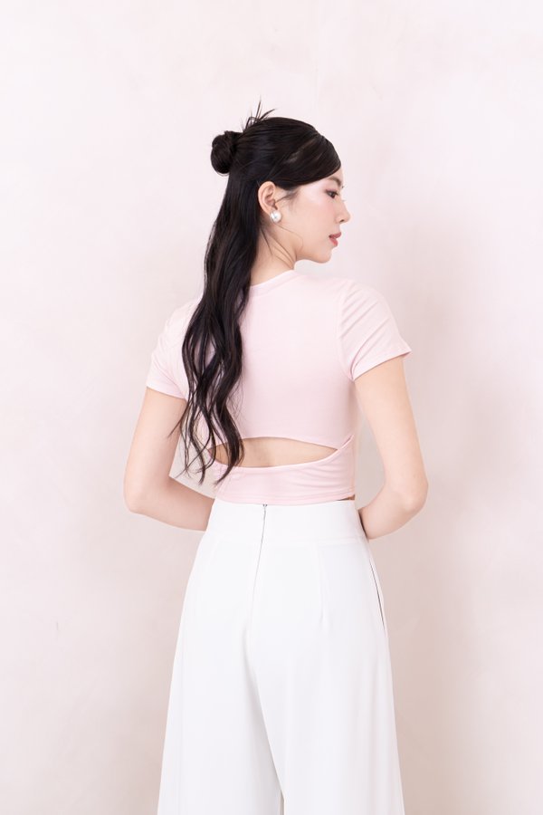 (BARE/BASIC) Zenda Baby Tee in Baby Pink