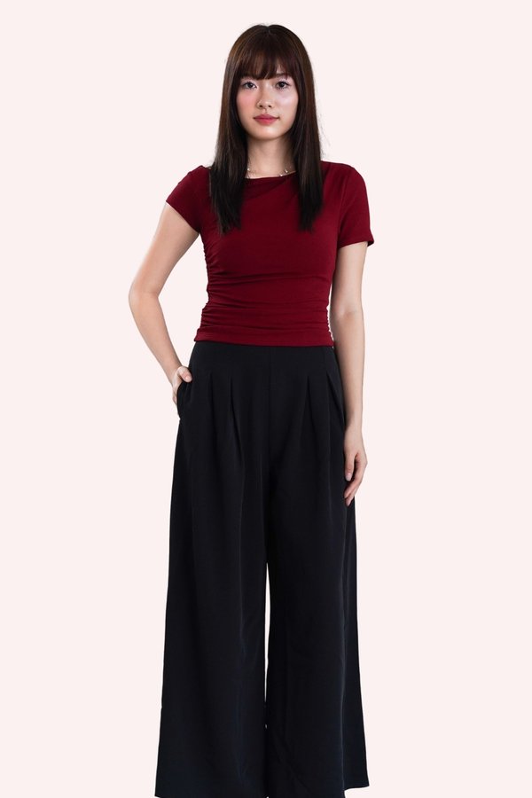 *Petite* PX3654 Alethia Two Dart Pants in Black