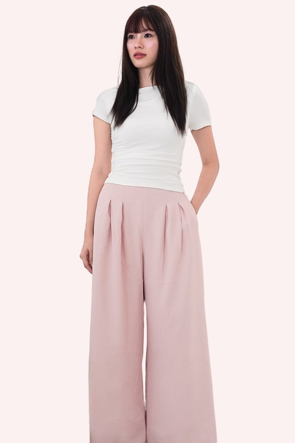 *Petite* PX3654 Alethia Two Dart Pants in Pink