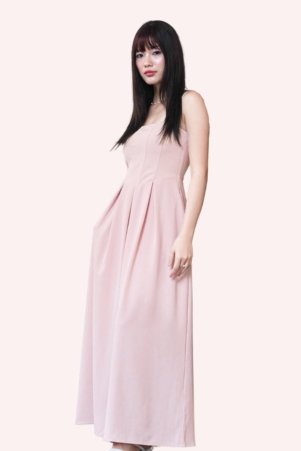 *Petite* PX3659 Aurora Corset Jumpsuit in Pink