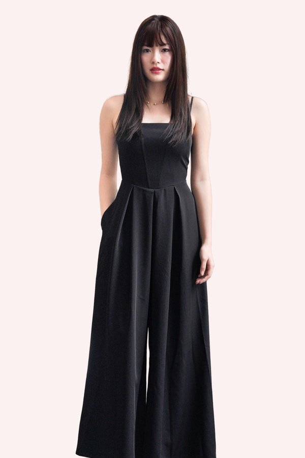 *Regular* PX3643 Aurora Corset Jumpsuit in Black