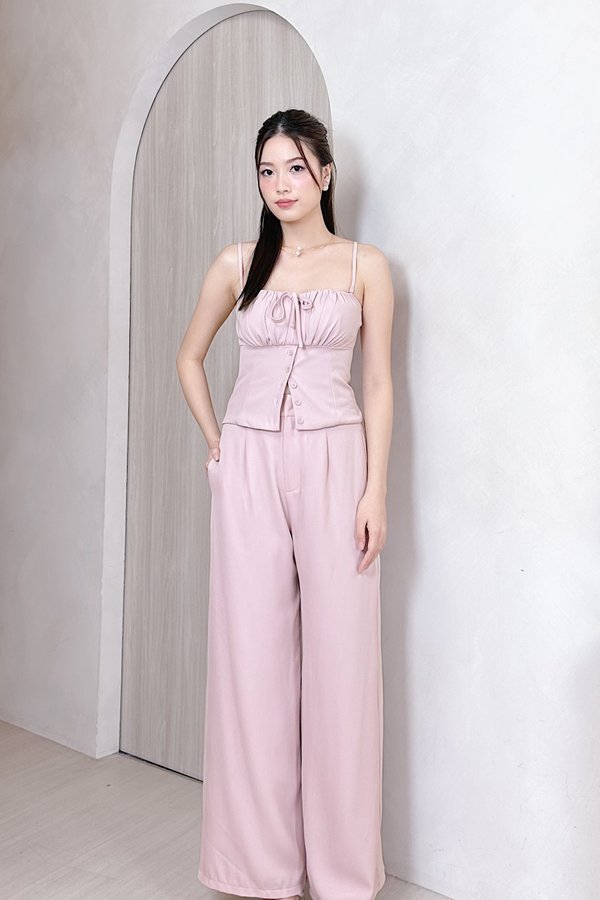 *Regular* L566 Eliona Clasp Straight Leg Pants in Dusty Pink