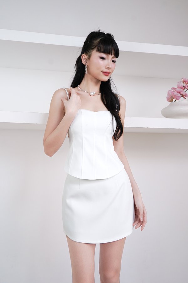 PX3615 Desiree Corset Top in White