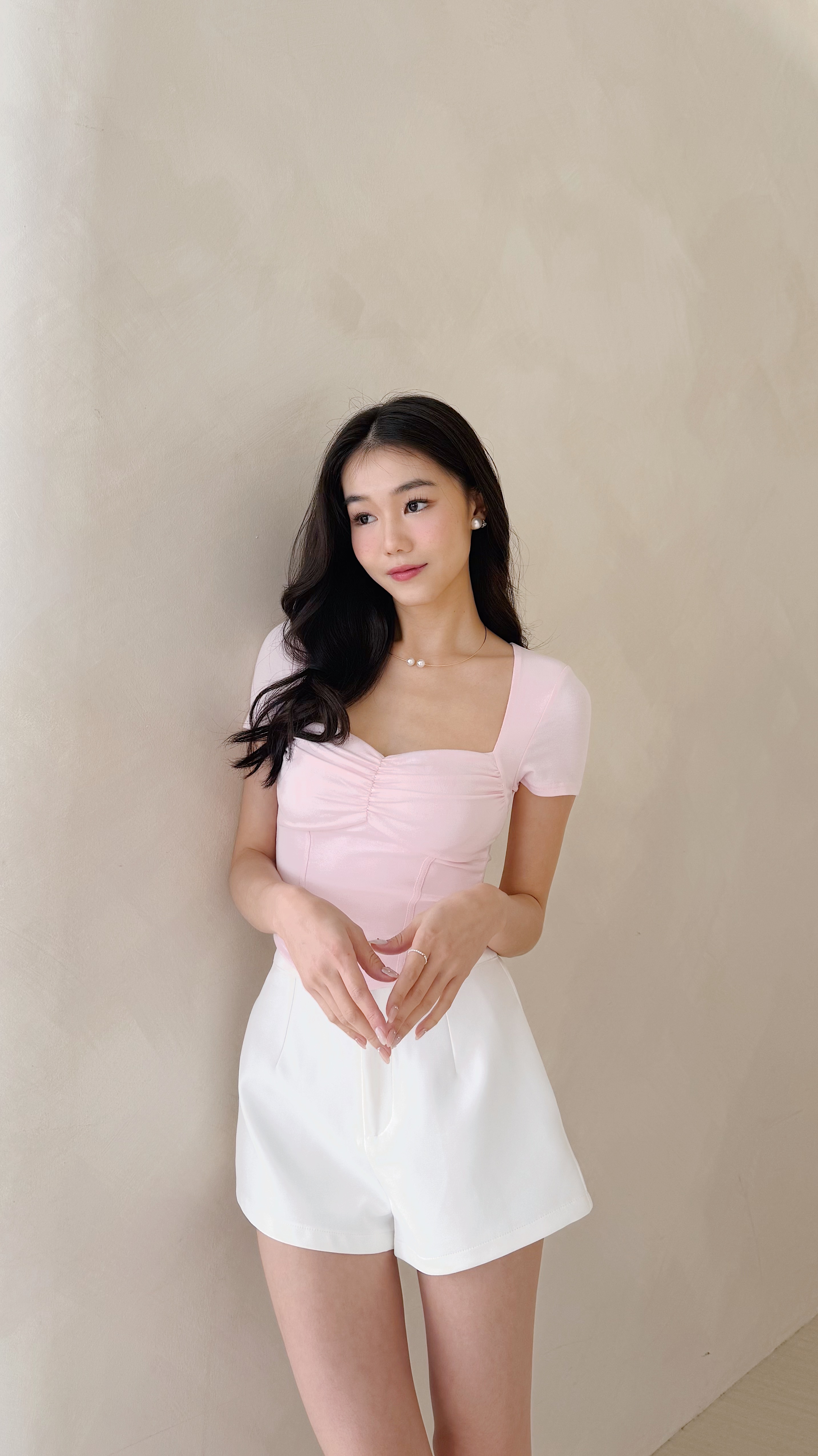 りこりこ【新品】HYEON chees tops baby pink りこりこ【新品】HYEON chees tops baby pink I Heart La Top