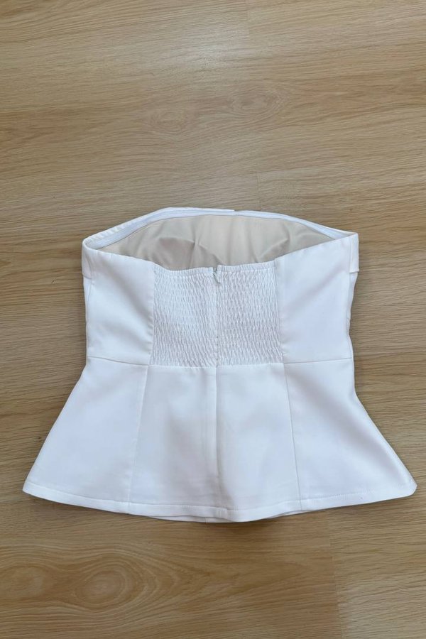 *PRE-ORDER* Trinity V2 Pearl Top in White
