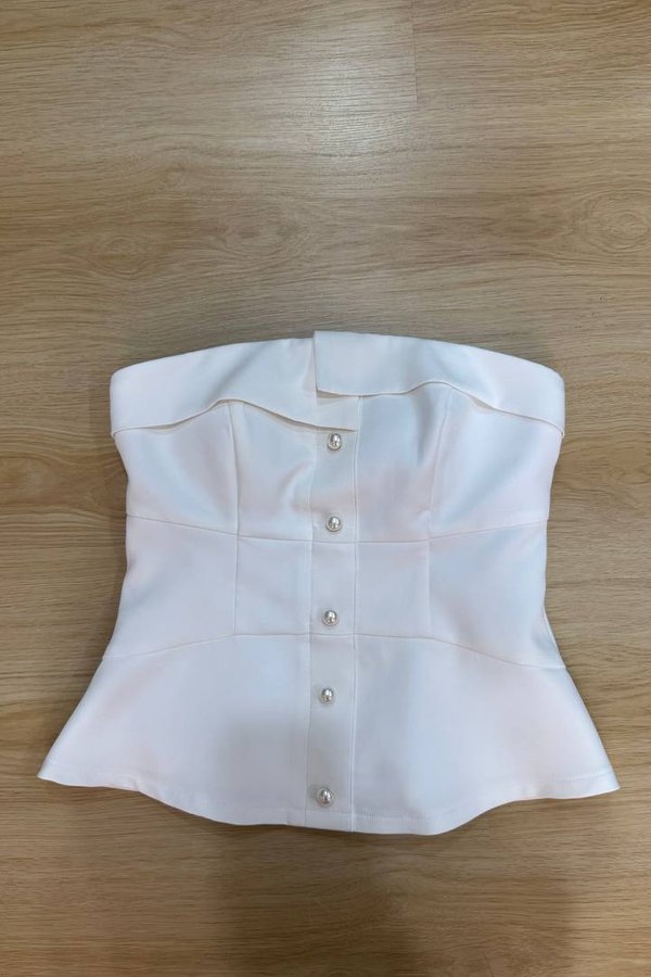 *PRE-ORDER* Trinity V2 Pearl Top in White