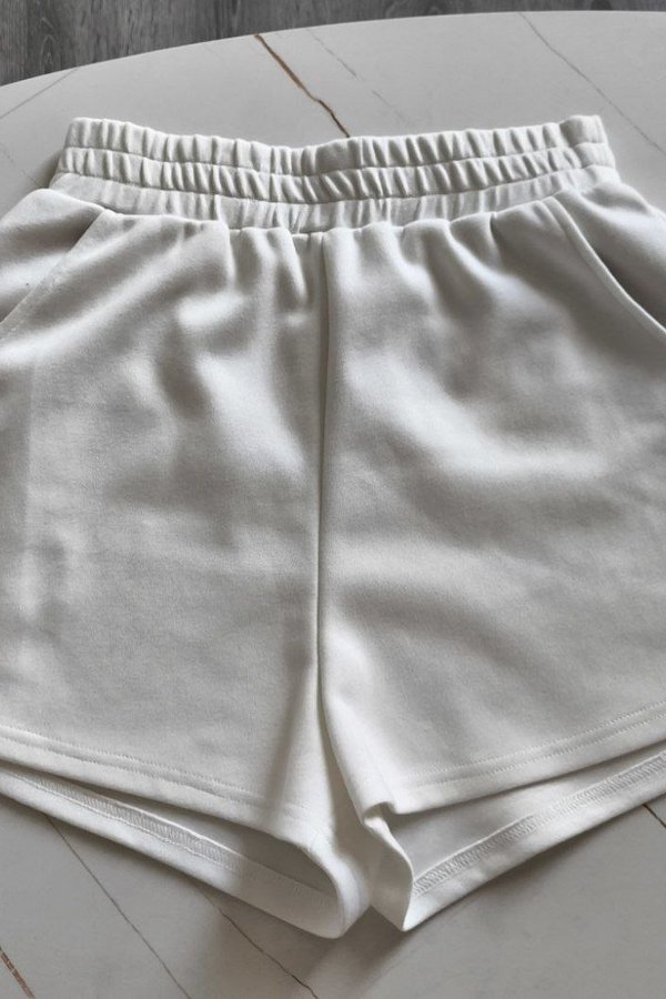 *PO: ETA MID AUG* Noa Lounge Shorts in White