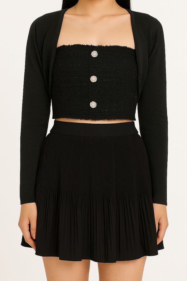 Freya Bolero Cardigan in Black