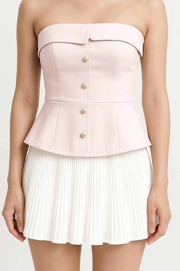 Trinity V2 Pearl Top in Ice Pink