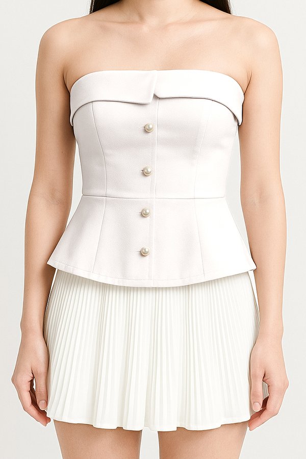 Trinity V2 Pearl Top in White