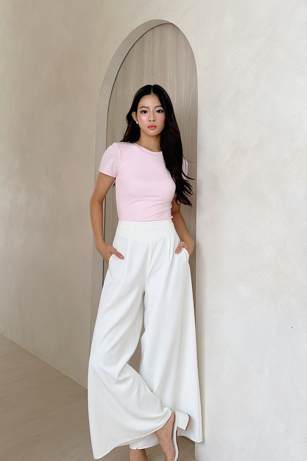 *PRE-ORDER* (BARE/BASIC) BB Baby Tee Top in Baby Pink