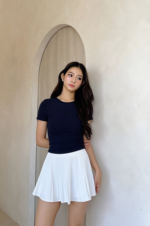*PRE-ORDER* (BARE/BASIC) BB Baby Tee Top in Navy