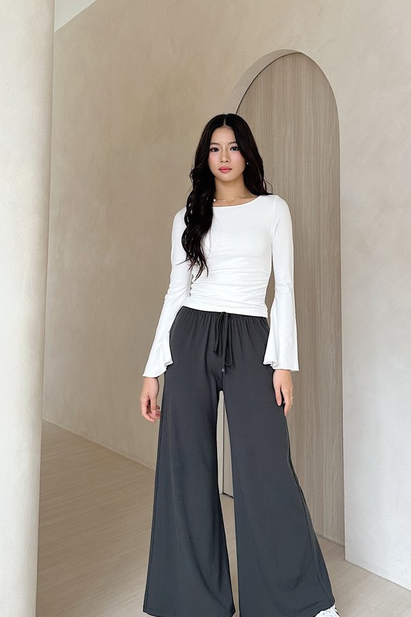 *PRE-ORDER* (BARE/MOCHI) *Regular* Abi Joggers in Dark Grey