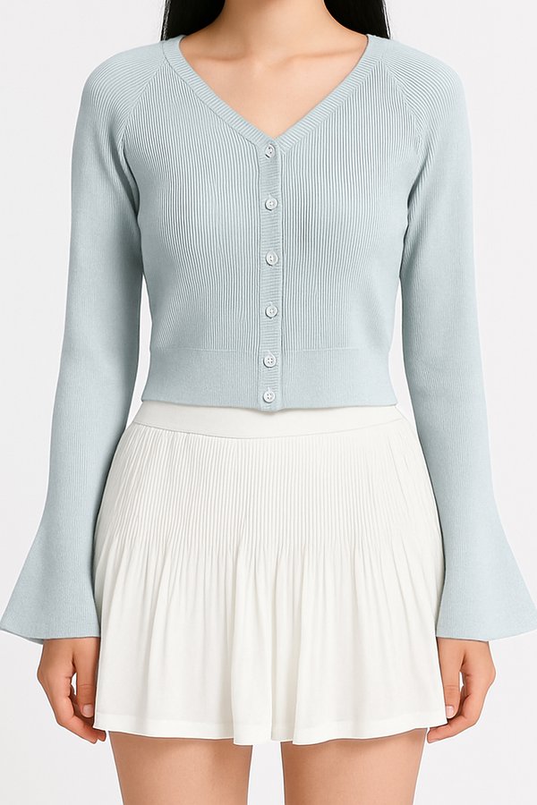 Nani Knit Cardigan in Baby Blue