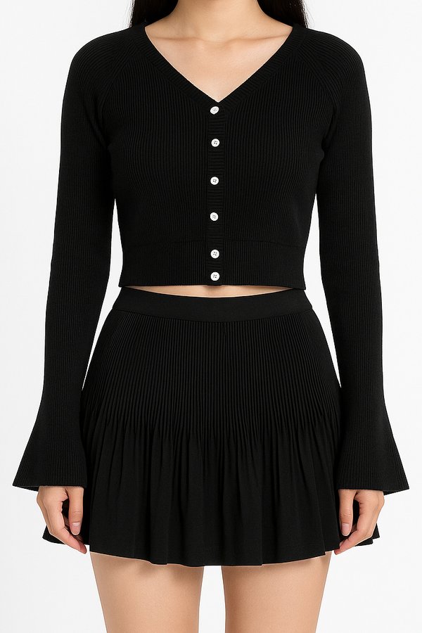 Nani Knit Cardigan in Black
