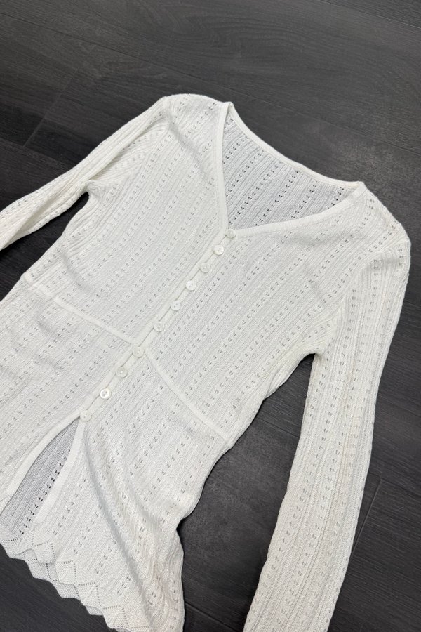 *PRE-ORDER 2* Cleo Knit Top in White