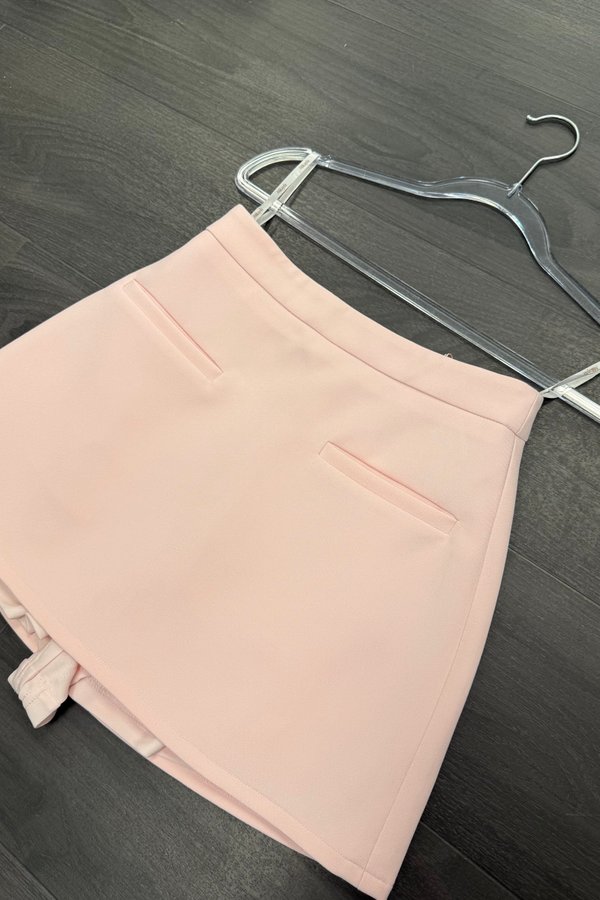 Zaya High Waist Skorts in Ice Pink