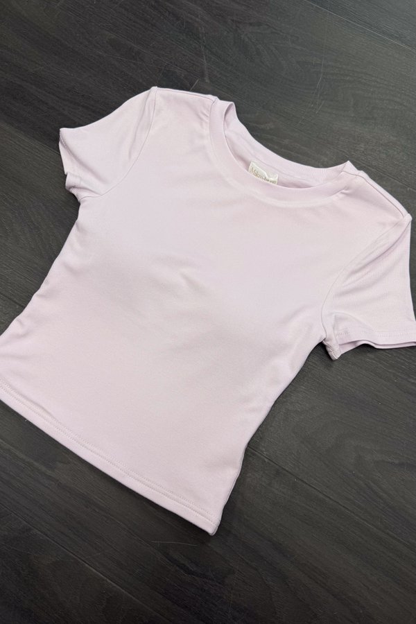*PRE-ORDER* (BARE/BASIC) BB Baby Tee Top in Ice Lilac