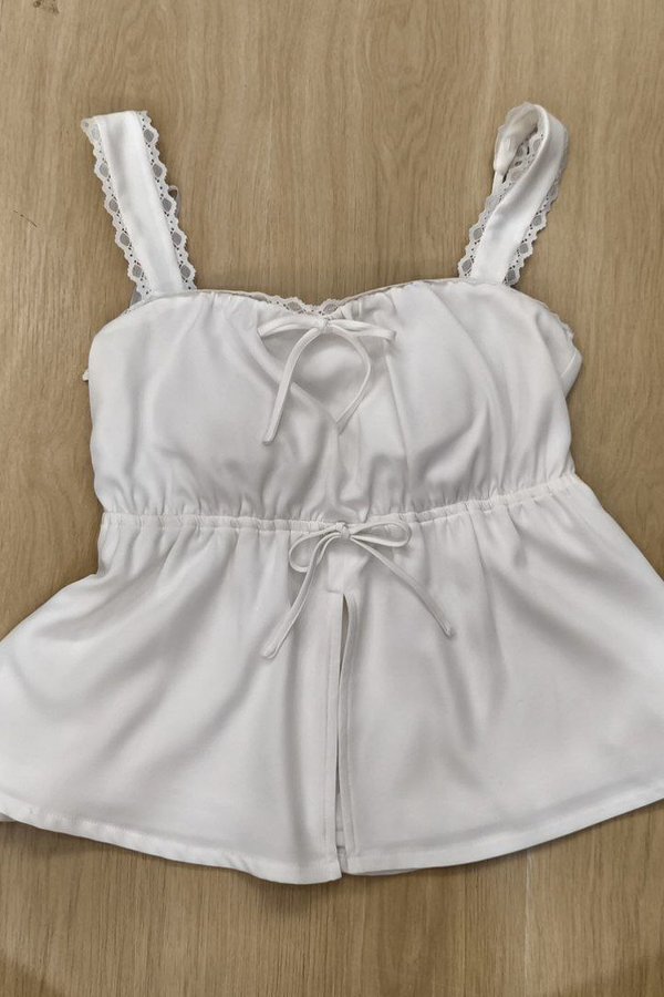 *PO: ETA MID AUG* Kimi Lace Top in White