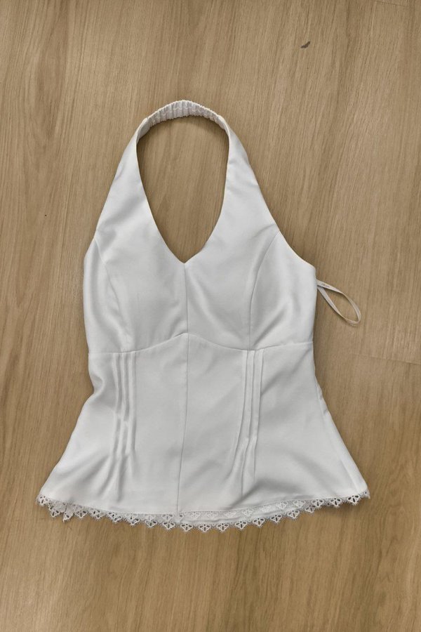 *PO: ETA MID AUG* Nila Halter Top in White