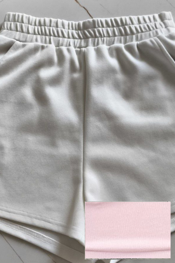 *PO: ETA MID AUG* Noa Lounge Shorts in Baby Pink