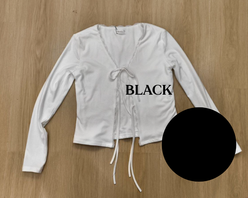 *PO: ETA MID AUG* Tiri Knit Top in Black