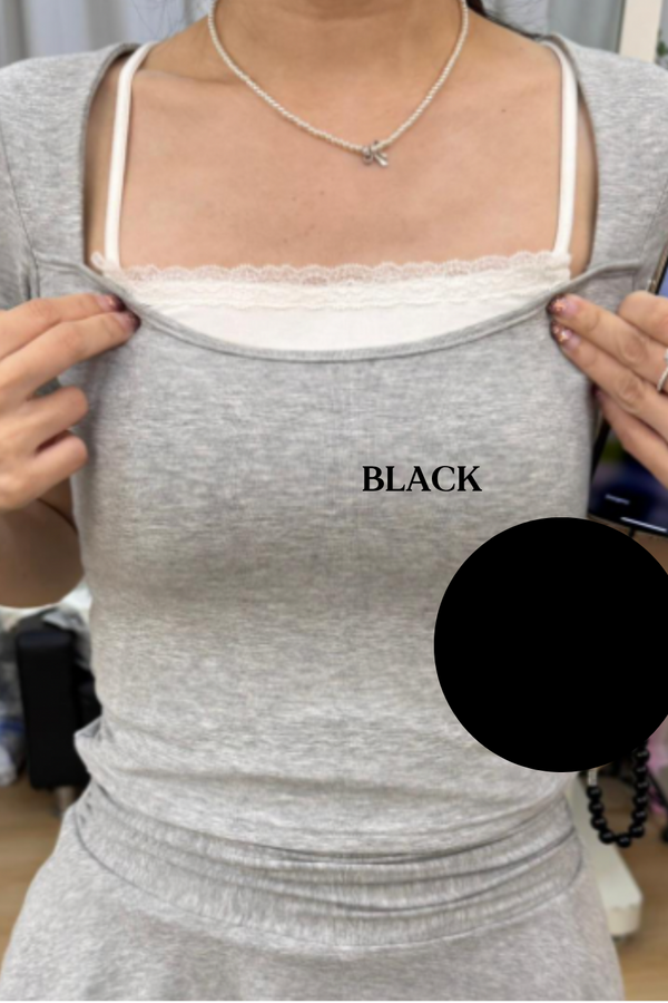 *PO: ETA MID AUG* (BARE/BASIC) Emi Cami Baby Tee in Full Black
