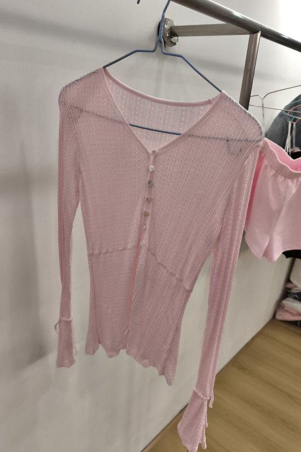 *PO: ETA MID AUG* Cleo Knit Top in Ice Pink