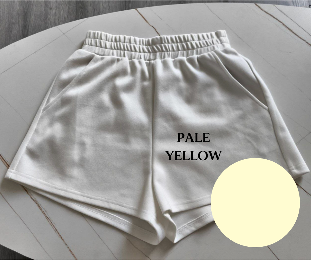 *PO: ETA MID JUL* Noa Lounge Shorts in Pale Yellow