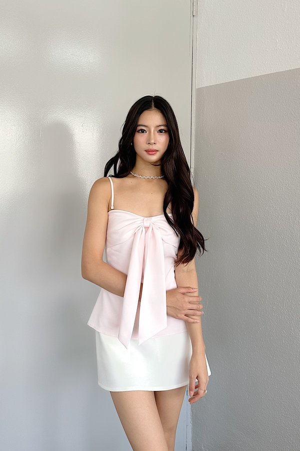 *PO2: ETA MID AUG* Maya Ribbon Long Top in Ice Pink