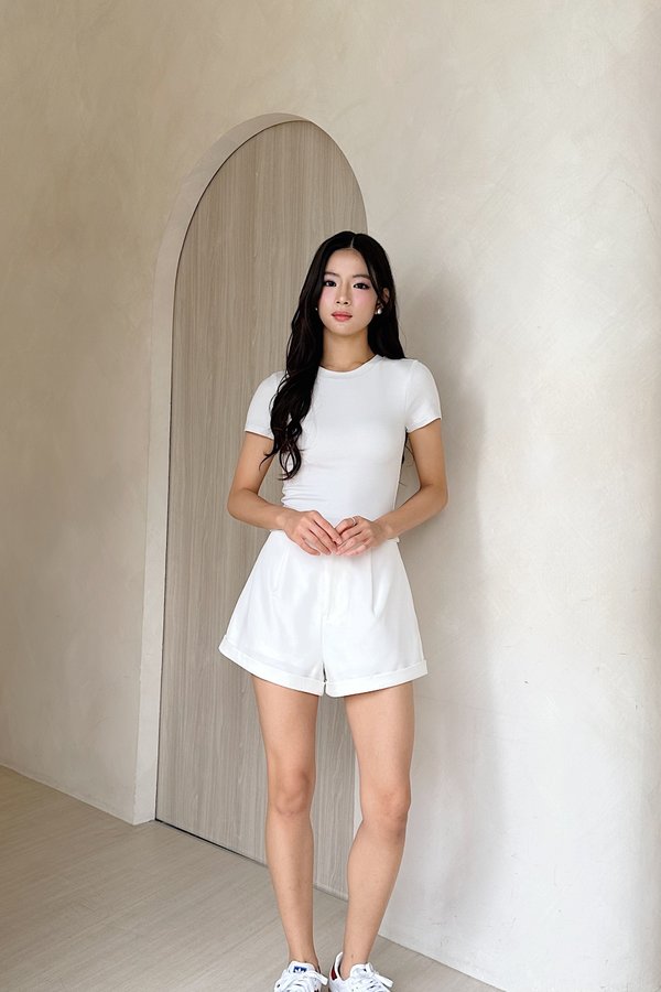 *PO:ETA MID AUG* Yoda V4 Front Clasp Shorts in White