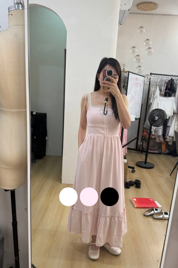 *PO: ETA MID SEPT* Valeria Lace Strap Maxi Dress