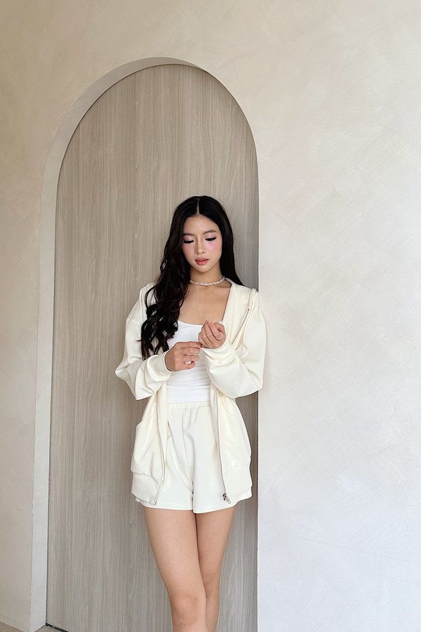 Noa Lounge Shorts in Pale Yellow