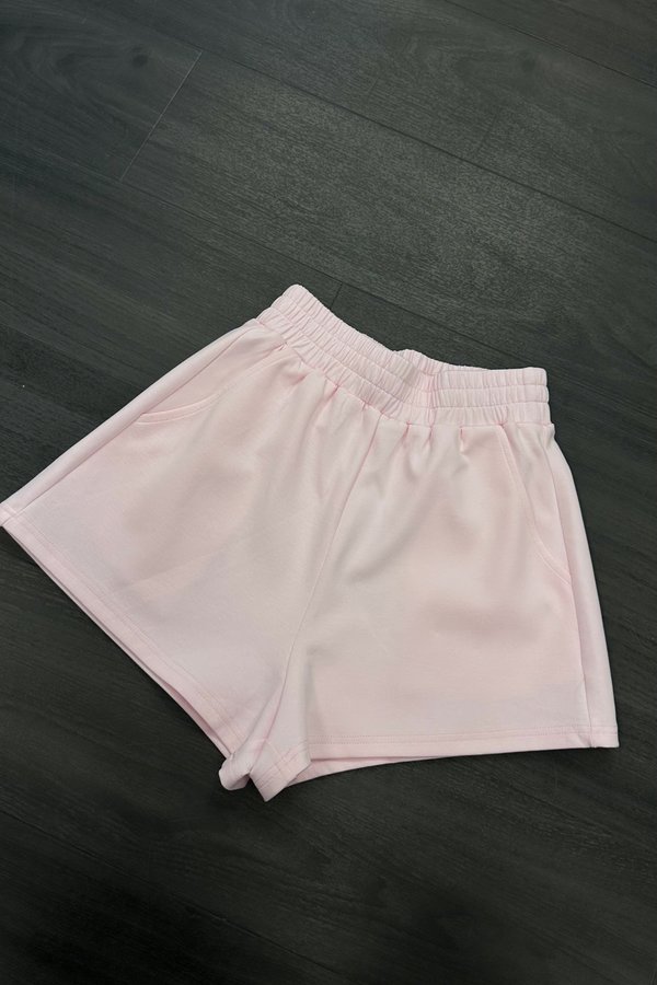 Noa Lounge Shorts in Baby Pink