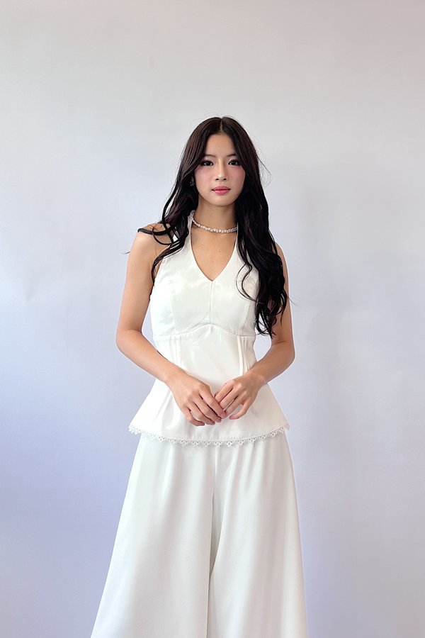 *PO: ETA MID AUG* Nila Halter Top in White