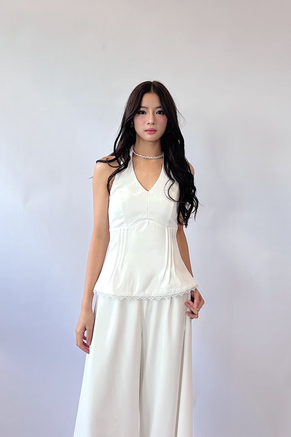 *PO: ETA MID AUG* Nila Halter Top in White