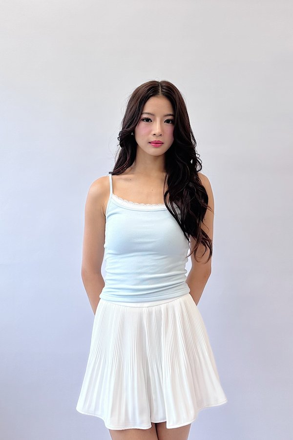 *PO: ETA MID AUG* (BARE/BASIC) Layla Cami Baby Top in Ice Baby Blue