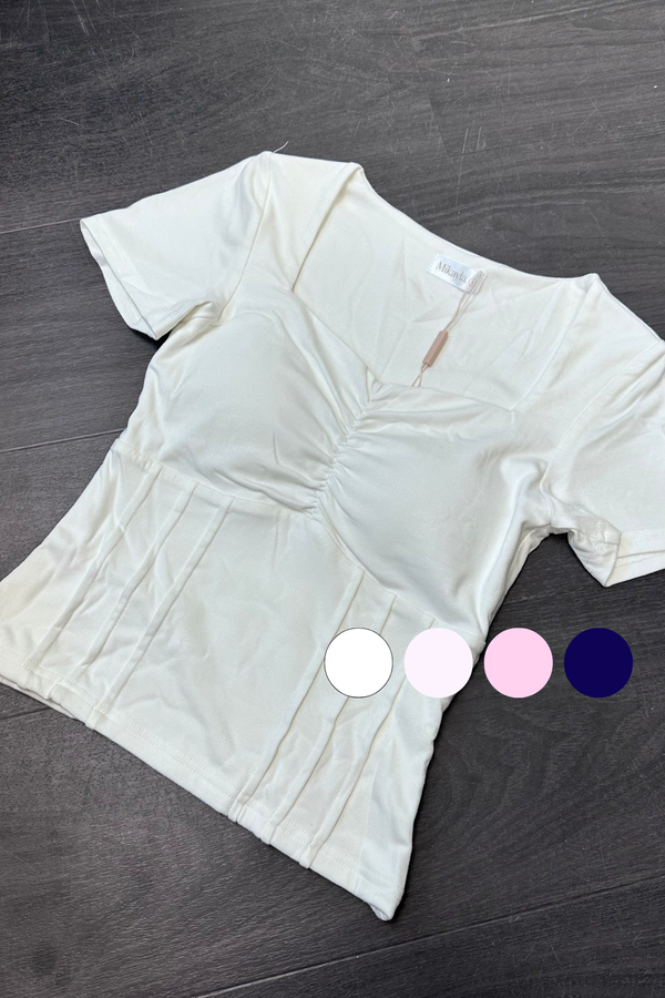 *PO: ETA MID SEPT* (BARE/BASIC) Sofia Sleeve Top