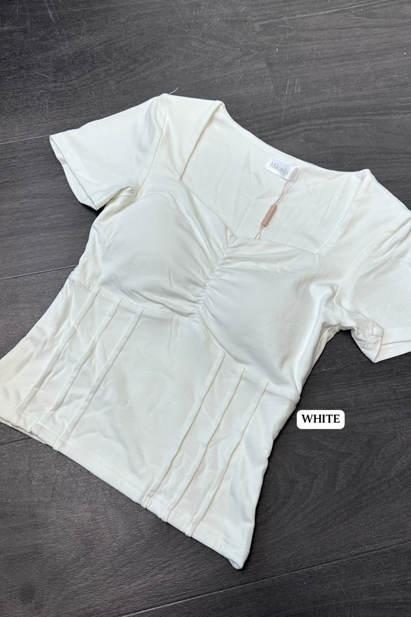 *PO: ETA MID SEPT* (BARE/BASIC) Sofia Sleeve Top