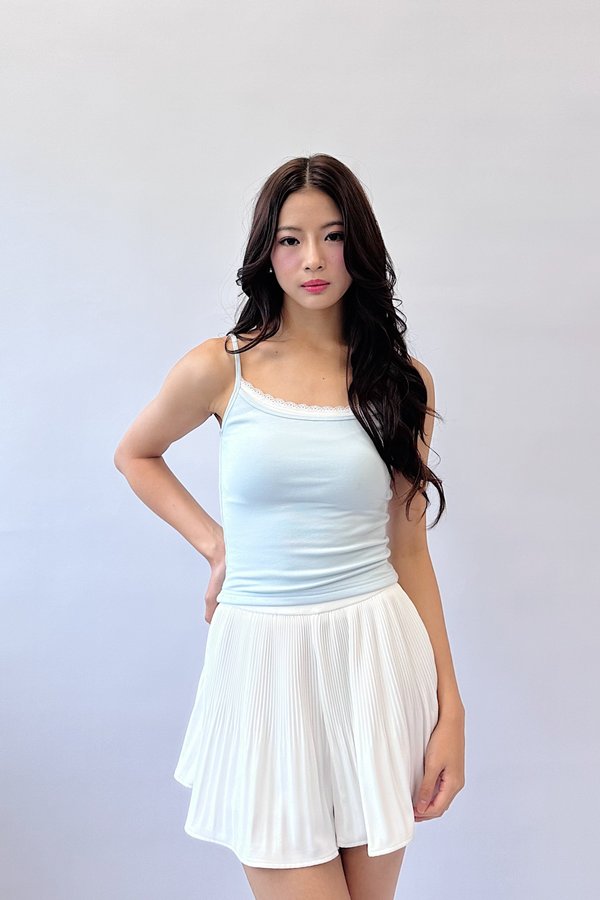 *PO: ETA MID AUG* (BARE/BASIC) Layla Cami Baby Top in Ice Baby Blue