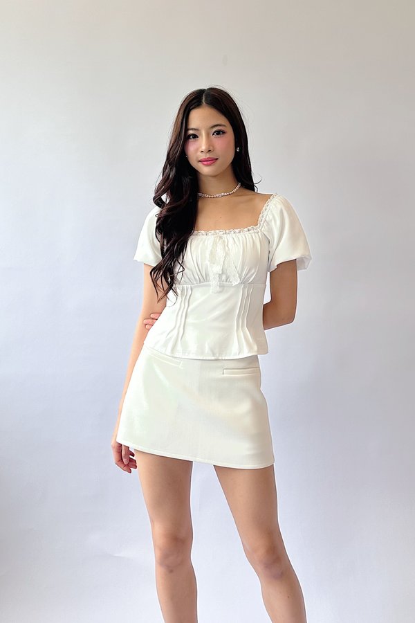 Mogu Front Lace Top