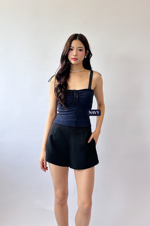 (BARE/BASIC) Valeria Lace Strap Top