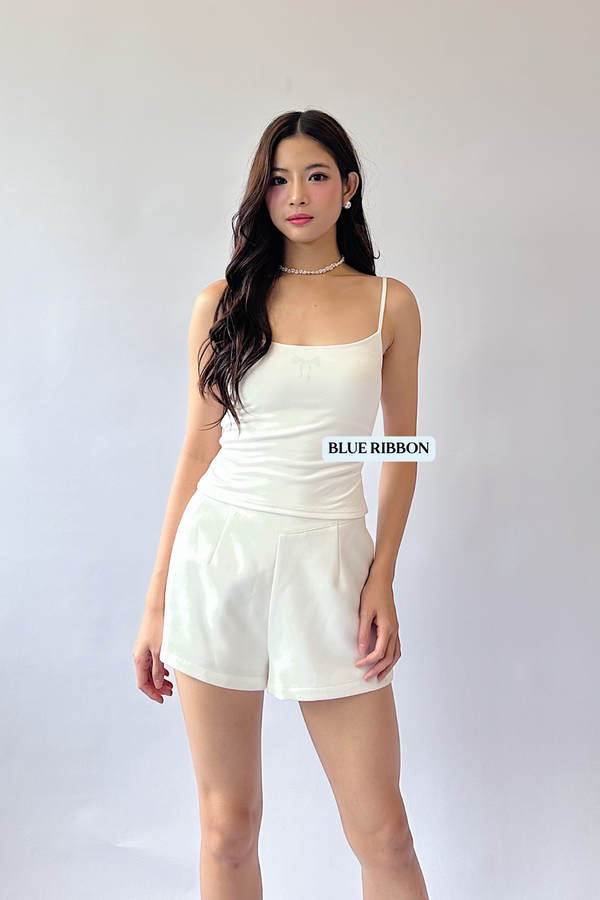 (BARE/BASIC) Miya Printed Ribbon Spaghetti Top