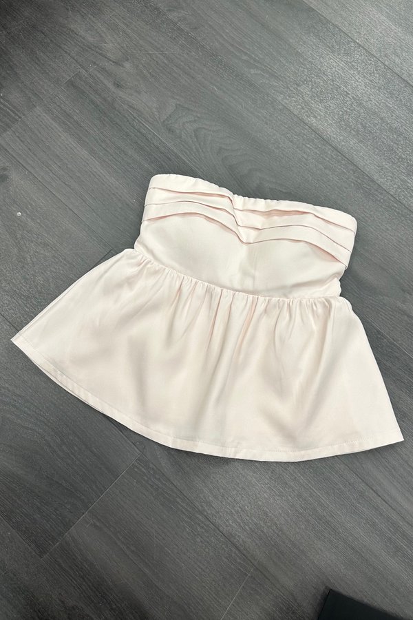 Lia Babydoll Top in Ice Pink