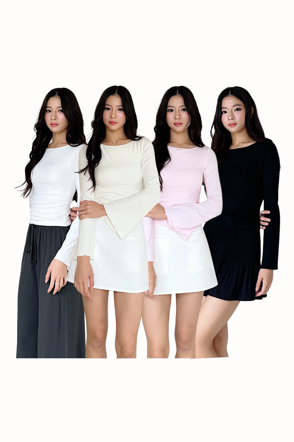 (BARE/BASIC) Luma Bell Sleeve Top